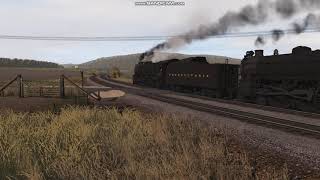 PRR mainline steam action as seen in TRS22 [upl. by Hpseoj]