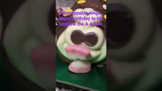 Modified cake 🎂 caterpillar with teeth 👄 [upl. by Debra30]