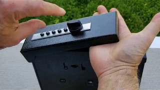 Titan Gun Safe Pistol Vault Simplex Lock Combo Change Video [upl. by Ayad]