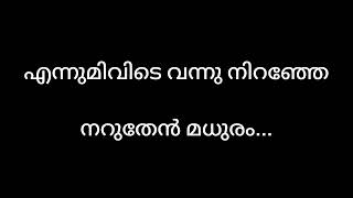 ഏലമലകാടിനുള്ളിൽ Karaoke malayalam lyrics [upl. by Ellah]