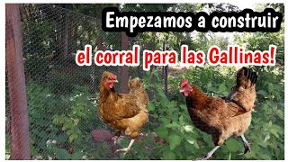 como hacer un corral para gallinas con malla [upl. by Nnil788]