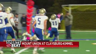 Sportsbeat Week 9 Game of the Week Mount Union at ClaysburgKimmel [upl. by Anreval135]