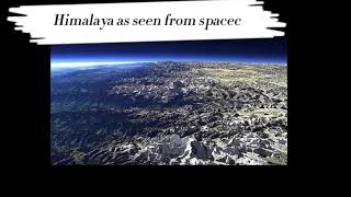 Himalayas mountains from space [upl. by Danais980]