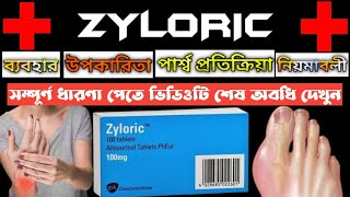 Zyloric tablets  Allopurinol tablets  reduce uric acid  full review in Bangla [upl. by Shriner693]