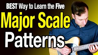 MAJOR SCALE Guitar Patterns  How to REALLY know them [upl. by Aynad249]