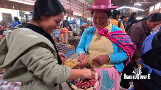 Haciendo Compras en el Mercado de Huancayo Perú  Isabel Quispe [upl. by Searle526]