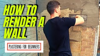 How To Render A Wall  COMPLETE BEGINNERS GUIDEFULL PROCESS [upl. by Dyal]