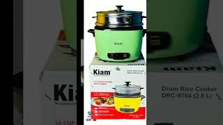 Kiam DRC 9704 2 8 liter Stainless Steel  Non Stick Double Pot Rice Cookerreels fyp ricecooker [upl. by Anselmi]