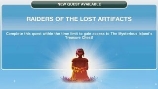 Sims Freeplay  Raiders Of The Lost Artifacts Quest [upl. by London]