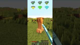 Creeper Realism vs Different WiFi meme shorts minecraft [upl. by Birkle]