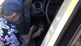 MercedesBenz W123 headlight switch removal [upl. by Melodie]