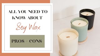 Soy Wax Pros and Cons All You Need To Know About Soy Wax Before Starting Your Candle Business2021 [upl. by Pisano346]