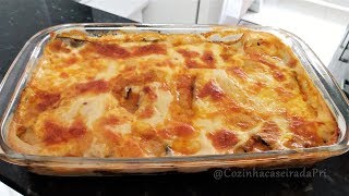 BERINJELA GRATINADA SUPER FÁCIL E DELICIOSA [upl. by Adia121]