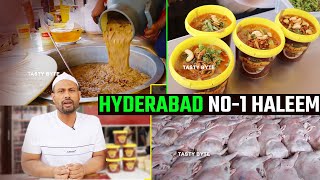 Hyderabad NO1 Haleem  Grill 9  Mutton Haleem  Street Food  Tasty Byte [upl. by Annek]