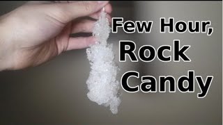 Few Hour RockCrystal Candy How to make in 4 hour or less Great Last Day Science Fair Project [upl. by Einre75]