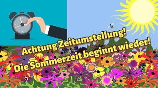 Zeitumstellung 2022 Die Uhr auf Sommerzeit umstellen am 27März 2022 Zeitumstellung Sommerzeit 2022 [upl. by Nolyak]