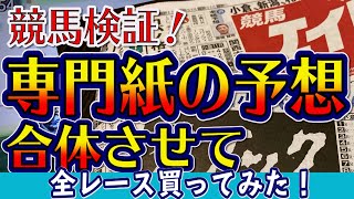 競馬【検証】競馬ブックと競馬エイトを合体させて馬券買ってみた。 [upl. by Adamik]