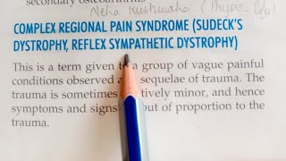 Complex Regional Pain Syndrome sudecks dystrophyReflex sympathetic dystrophy [upl. by Kelwunn]