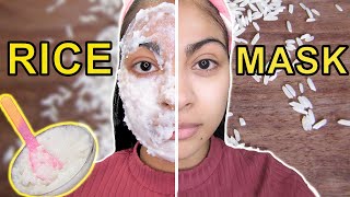 How I make RICE FACE MASK for UNEVEN SKIN TONE more brighter amp glowing skin [upl. by Lyndon]