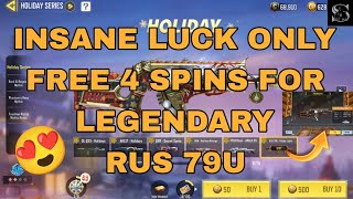 Got Legendary RUS 79U Holiday Lights in 4 Free Draws  Holiday Series Armory Draw COD MOBILE [upl. by Maire]