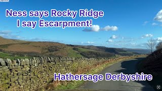 Dramatic scenery on our drive north of Hathersage as we head up The Dale towards Stanage Edge [upl. by Philan]