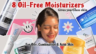 Oily AcneSkin Moisturizers  8 OilFree Gel Moisturizers  Khushi Khanna [upl. by Eatton157]