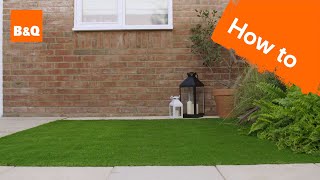 How to lay artificial grass [upl. by Dearborn]