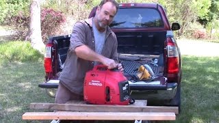 Portable Honda 4 stroke electical power generator review [upl. by Kalbli]