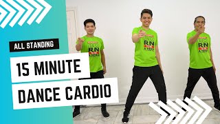 15 MIN SWEATY CARDIO DANCE Workout  All Standing  Full Body Fat Burn  FH086 [upl. by Greff246]