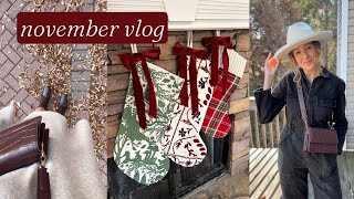 November week in my life VLOG  Christmas decorating Christmas shopping fall outfits [upl. by Winton832]