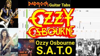 SATO  Ozzy Osbourne  Guitar  Bass TABS Lesson [upl. by Othelia]