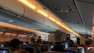 Delta Airlines Main Economy Cabin Flight Experience Airbus A330 Paris CDG to New York JFK Airport [upl. by Luben667]