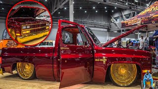 Houston Super Show Cadillac LowridersC10 Road Glidevlog [upl. by Fauch709]