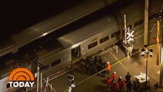 2 LIRR Trains Strike Vehicle Killing 3  TODAY [upl. by Eslehc449]