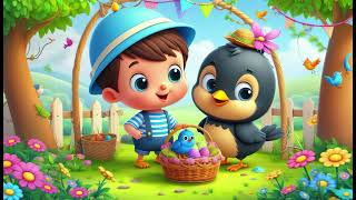 Two Little Blackbirds  Nursery Rhymes amp Kids Songs [upl. by Amoreta]