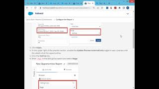 Configure the Report [upl. by Wenger]
