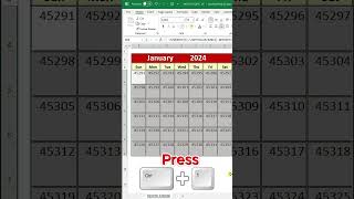 Interactive Calendar in Excel [upl. by Sliwa]