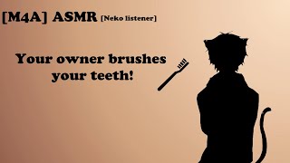 M4A ASMR Neko Listener  Your owner brushes your teeth [upl. by Hterag]