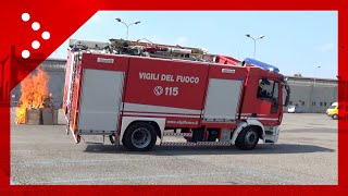 Melegnano si ribalta autobotte dei vigili del fuoco il video dellincidente [upl. by Naved]