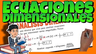 🚀 HALLAR ECUACIONES DIMENSIONALES o de DIMENSIONES  EXPLICACIÓN y EJEMPLOS resueltos [upl. by Miharba]