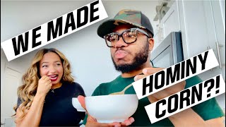 VLOG Tried making Hominy Corn [upl. by Ihsakat]