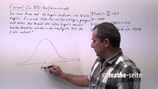Konfidenzintervalle mit zwei SigmaRegel Beispiel 3  W2013 [upl. by Okun114]