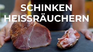 Schinken heißräuchern  Leckerer rauchiger Genuss [upl. by Enelyaj601]