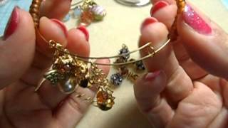 BUtton Dangles amp adjustable bracelet tutorial [upl. by Huntley]