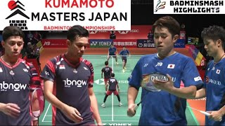 AlfianArdianto INA VS HokiKobayashi JPN  Finals Kumamoto Masters Japan Badminton 2024 [upl. by Herzen]