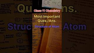 Class 11 Chemistry Structure of Atom important questions answers [upl. by Eustache138]