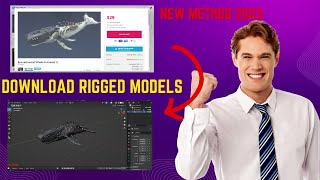 How To RIP Rigged Sketchfab 3D Models 100 FREE blender sketchfab sketchfabripper free [upl. by Brynne502]