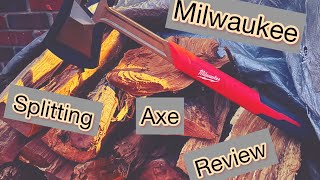 26” Milwaukee splitting axe review”you gotta see this one😳 [upl. by Wilona273]