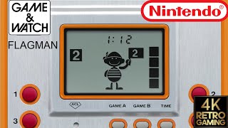 Flagman Nintendo Game amp Watch 4k Gameplay [upl. by Sinnek415]