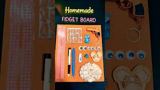 Making a DIY FIDGET BOARD 😱😳 highly satisfying ASMR shorts craft diy [upl. by Iralav833]